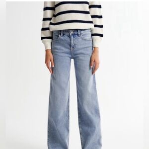 Abercrombie Kids Light Blue Wide Leg Jeans